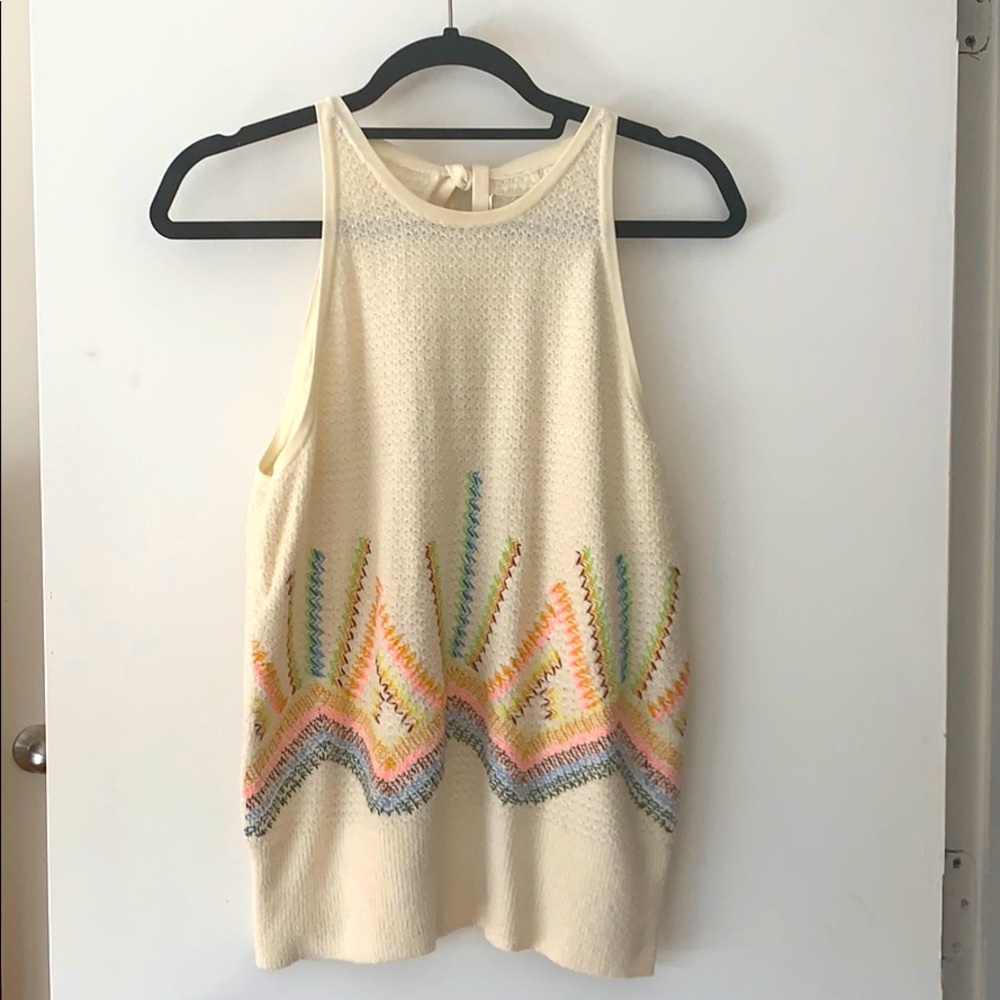 Anthropology Sleeveless Sweater